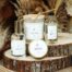 Variety pack Alba fragance: candle jar, candle tin, reed diffuser, and room spray