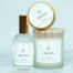 Variety pack Serenité fragance: candle jar, candle tin, reed diffuser, and room spray